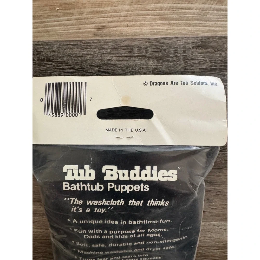 Vintage Sealed 1982 TUB BUDDIES Baby Einstein Puppet PIG Made In USA